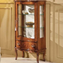 Wohnen 60cm breite Vitrine Barock Agosto 1-türig