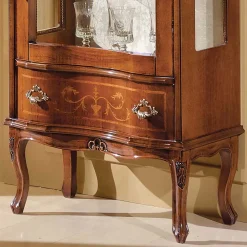 Wohnen 60cm breite Vitrine Barock Agosto 1-türig