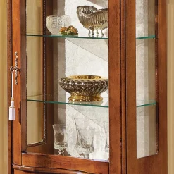Wohnen 60cm breite Vitrine Barock Agosto 1-türig