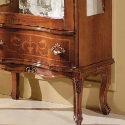 Wohnen 60cm breite Vitrine Barock Agosto 1-türig