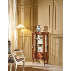 Wohnen 60cm breite Vitrine Barock Agosto 1-türig