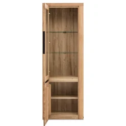 Wohnen Vitrinen|Wohnzimmer-Vitrinen*70cm breite Vitrine 2-türig - 199 cm hoch - Nelenia