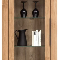 Wohnen Vitrinen|Wohnzimmer-Vitrinen*70cm breite Vitrine 2-türig - 199 cm hoch - Nelenia