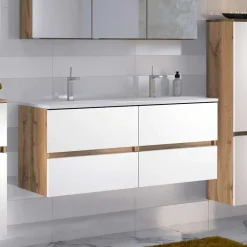 Wohnen 120cm breiter Bad Waschplatz für zwei Personen - Maklesa