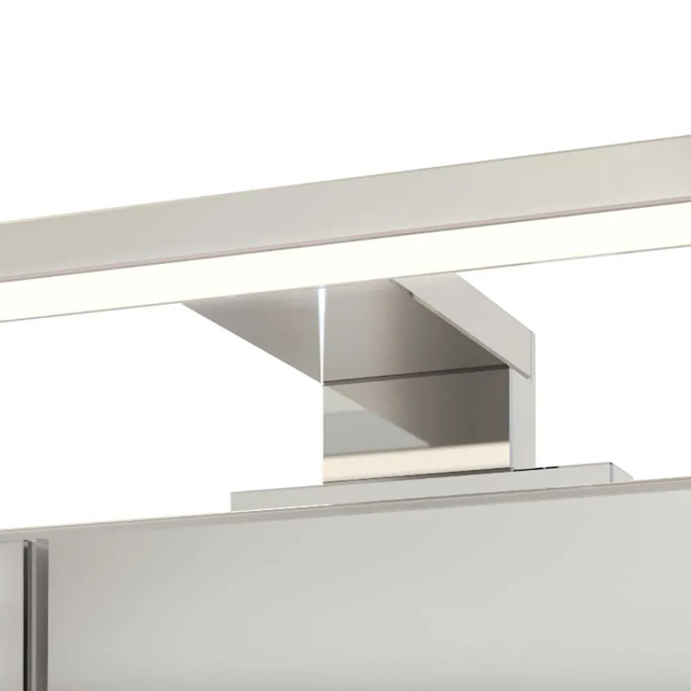 Wohnen Bad-Spiegelschränke*120cm breiter Badezimmer Spiegelschrank in Grau - Endely