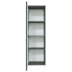 Wohnen 40cm breiter Midischrank fürs Bad Mladen in Hochglanz Dunkelgrau