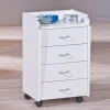 Wohnen Rollcontainer*40cm breiter Rollcontainer mit vier Schubladen - Gomata