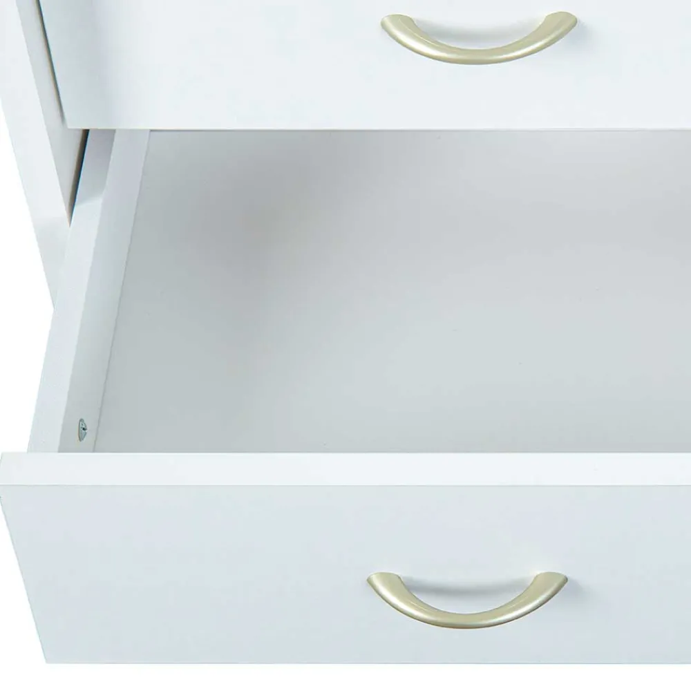 Wohnen Rollcontainer*40cm breiter Rollcontainer mit vier Schubladen - Gomata