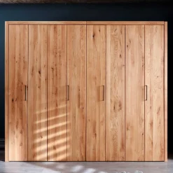 Wohnen Kleiderschränke|Kleiderschränke*246cm Falttüren-Kleiderschrank Wildeiche - Mascadona