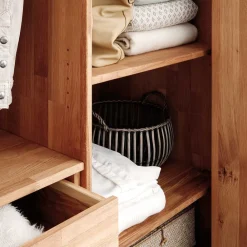 Wohnen Kleiderschränke|Kleiderschränke*246cm Falttüren-Kleiderschrank Wildeiche - Mascadona