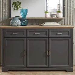 Wohnen 102cm hohe Kombi-Kommode im Country Style - Thumbs