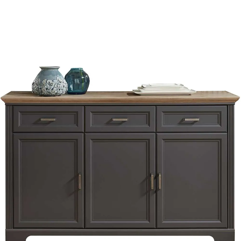 Wohnen 102cm hohe Kombi-Kommode im Country Style - Thumbs