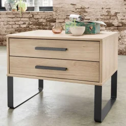 Wohnen 48cm hohe Nachtkommode zweifarbig - Licruva