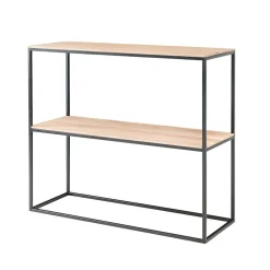 Wohnen Telefontische*90cm hoher Konsolentisch mit zwei Ablagen - Emjara