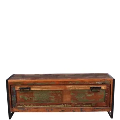 Wohnen 50cm hoher Schuhschrank im Shabby Chic - Ensley