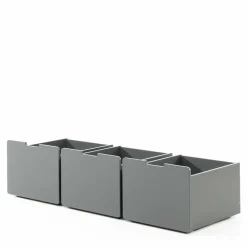 Wohnen Kindermöbel*83cm hohes Kinder Hochbett in Grau lackiert - Quado