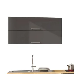 Wohnen 360cm Küchenzeile Leerblock in Grau - Bozenia (achtteilig)