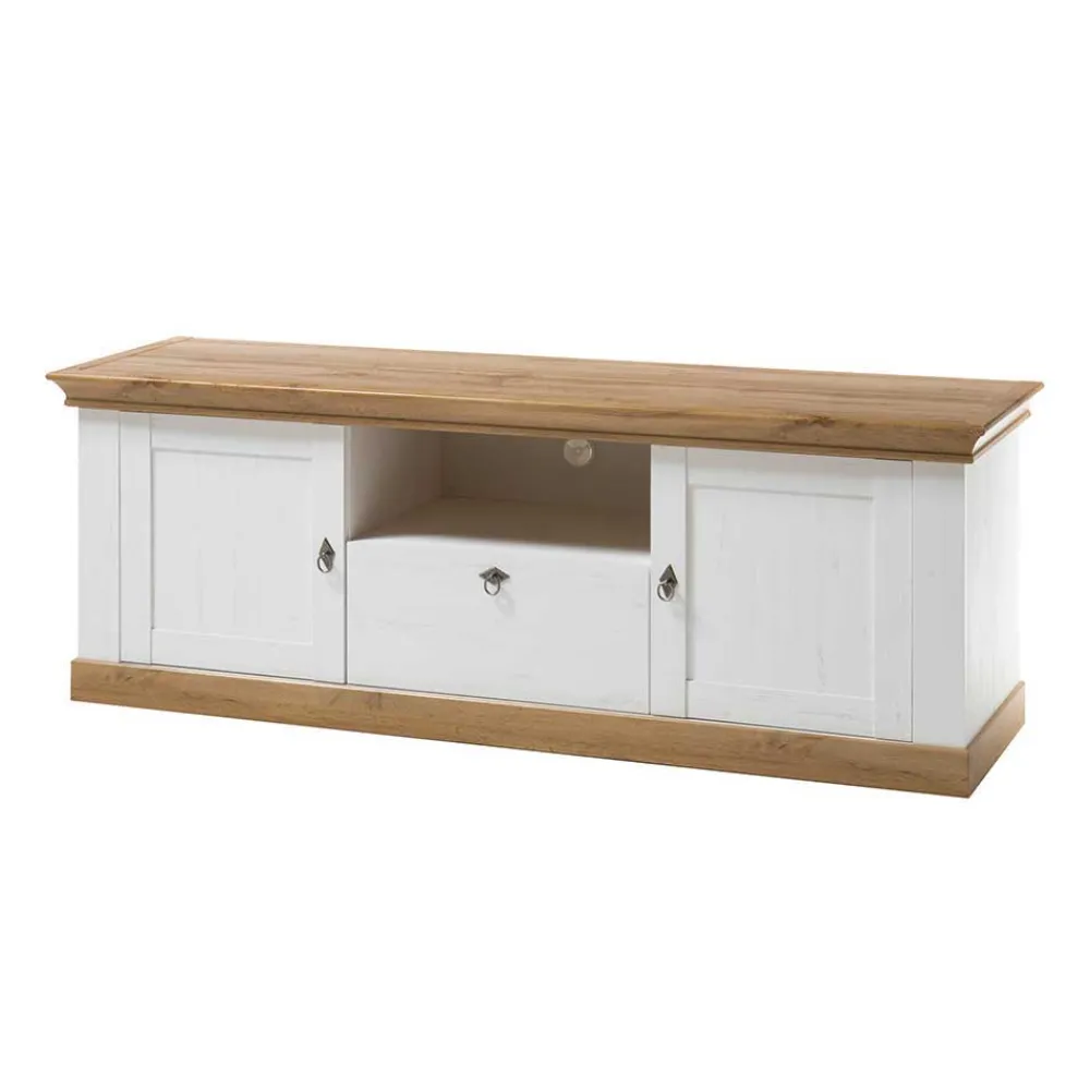 Wohnen 367cm Landhaus Anbauwand Set - Diatara (vierteilig)