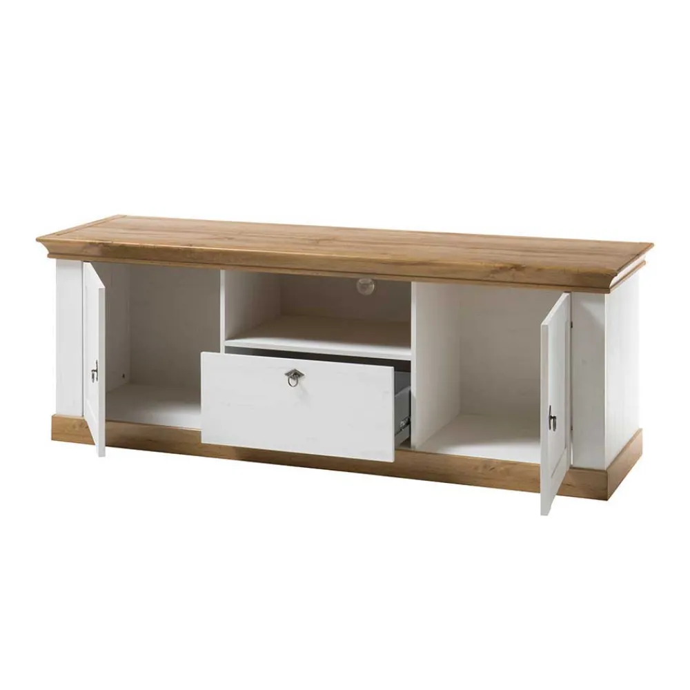 Wohnen 367cm Landhaus Anbauwand Set - Diatara (vierteilig)