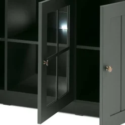 Wohnen Landhausmöbel|Küchenschränke*130cm Landhaus Sideboard in Dunkelgrün - Niestov