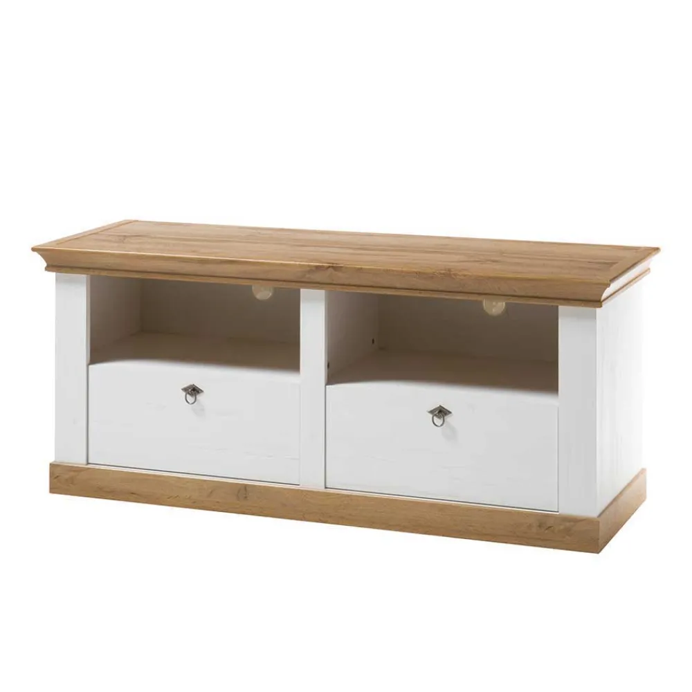 Wohnen Wohnwände|Wohnwand*356cm Landhaus Wohnwand Set - Diatara (dreiteilig)