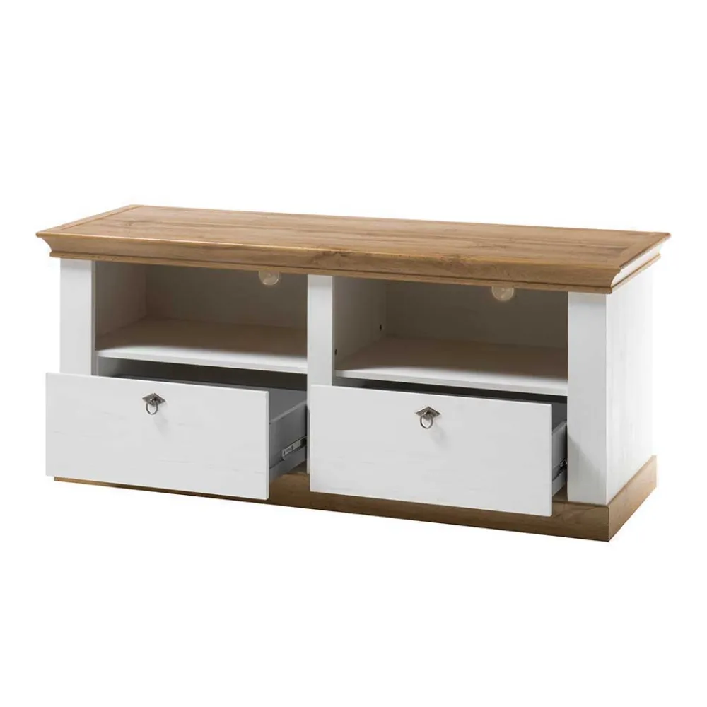 Wohnen Wohnwände|Wohnwand*356cm Landhaus Wohnwand Set - Diatara (dreiteilig)