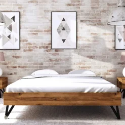 Wohnen 220cm langes Bett ohne Kopfteil - Mandirov