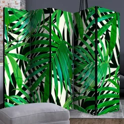 Wohnen Wohnzimmer-Regale|Paravents*172cm Paravent mit Dschungel Palmblätter Motiv - Ruberta