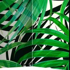 Wohnen Wohnzimmer-Regale|Paravents*172cm Paravent mit Dschungel Palmblätter Motiv - Ruberta