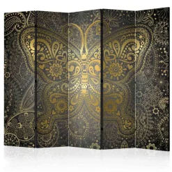 Wohnen Wohnzimmer-Regale|Boho Style Möbel*225cm Paravent Schmetterling & Ornamente - Laipur