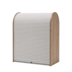 Wohnen Sideboards & Kommoden|Sideboards & Kommoden*196cm Rollladen Sideboard in Weiß Eiche - Bassy