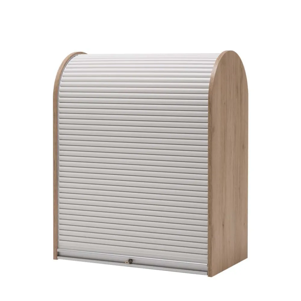 Wohnen Sideboards & Kommoden|Sideboards & Kommoden*196cm Rollladen Sideboard in Weiß Eiche - Bassy