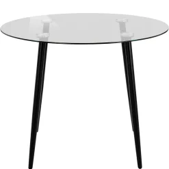 Wohnen 100cm runder Glastisch fürs Esszimmer - Cellon