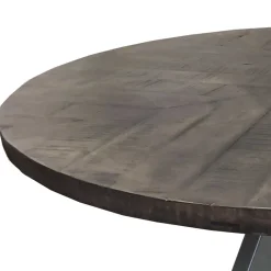 Wohnen 120cm runder Holz Esstisch in Grey Wash - Nicoletta