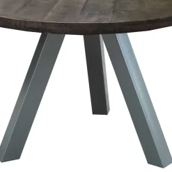Wohnen 120cm runder Holz Esstisch in Grey Wash - Nicoletta