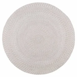 Wohnen Teppiche*120cm runder Outdoor-Teppich in Cremeweiß - Fleurs