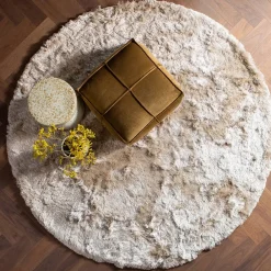 Wohnen Teppiche*200cm runder Teppich in Hellbraun - Laans