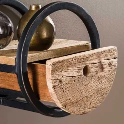 Wohnen 30cm Rundes Wandregal mit Schublade - Ultina