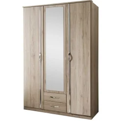 Wohnen 135cm Schlafzimmer Schrank in Eiche San Remo - Lagunara