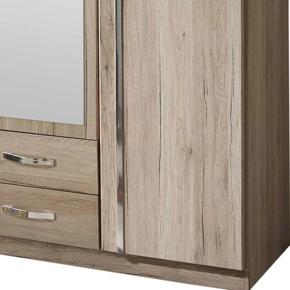 Wohnen 135cm Schlafzimmer Schrank in Eiche San Remo - Lagunara