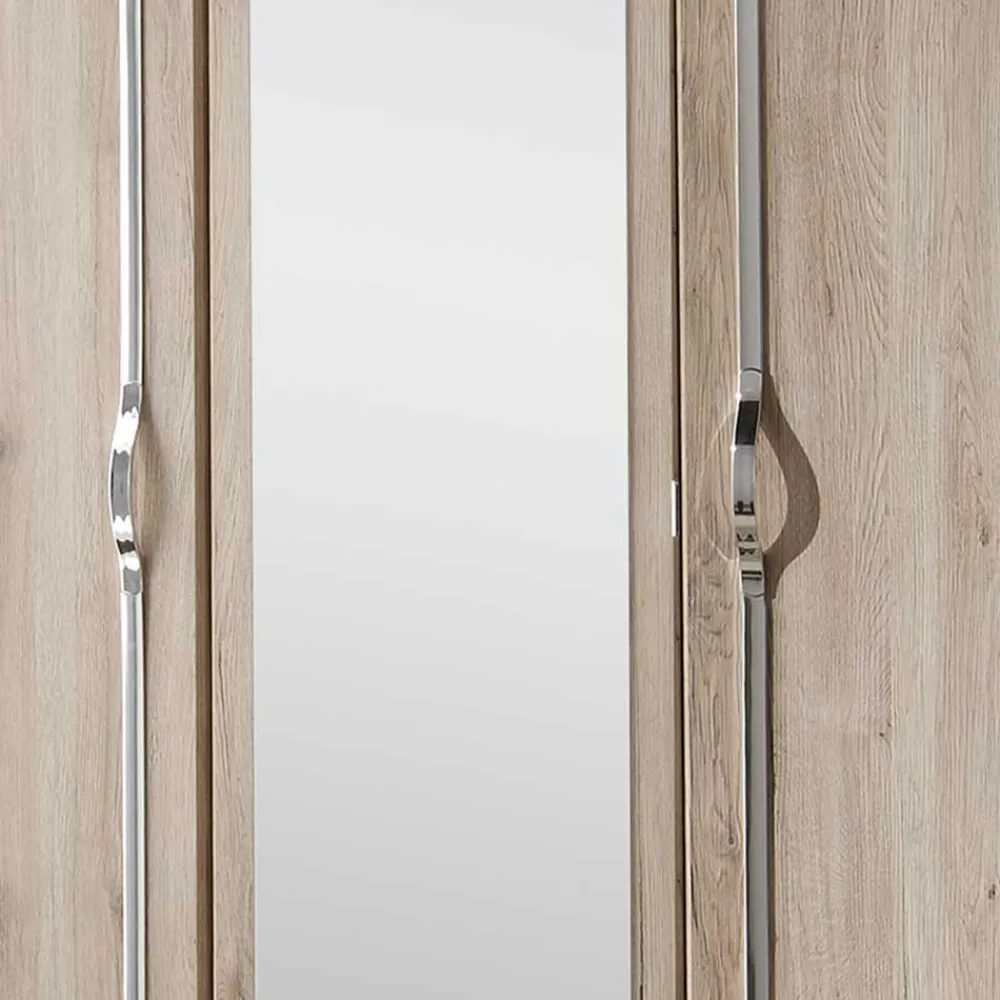 Wohnen 135cm Schlafzimmer Schrank in Eiche San Remo - Lagunara