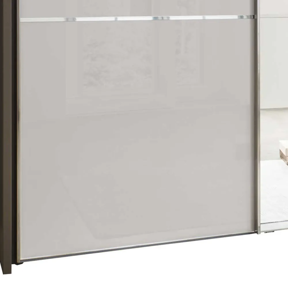 Wohnen Braune Möbel|Glasmöbel*250cm Schlafzimmer Schrank 3-türig - Bassi