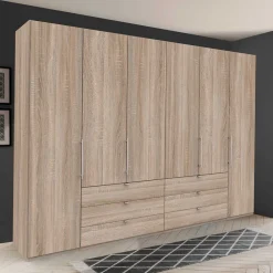 Wohnen 300cm Schlafzimmerkleiderschrank mit Holzdekor - Zayun