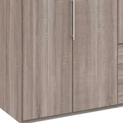 Wohnen 200cm Schlafzimmerschrank mit Folierung Holzoptik - Crenba