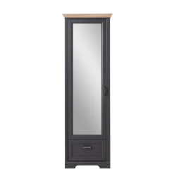 Wohnen 65cm schmaler Dielenschrank mit Spiegel Tür - Thumbs