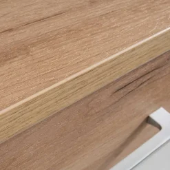 Wohnen Schuhschränke*89cm Schuh-Kommode in Weiß & Eiche - Vicanossa