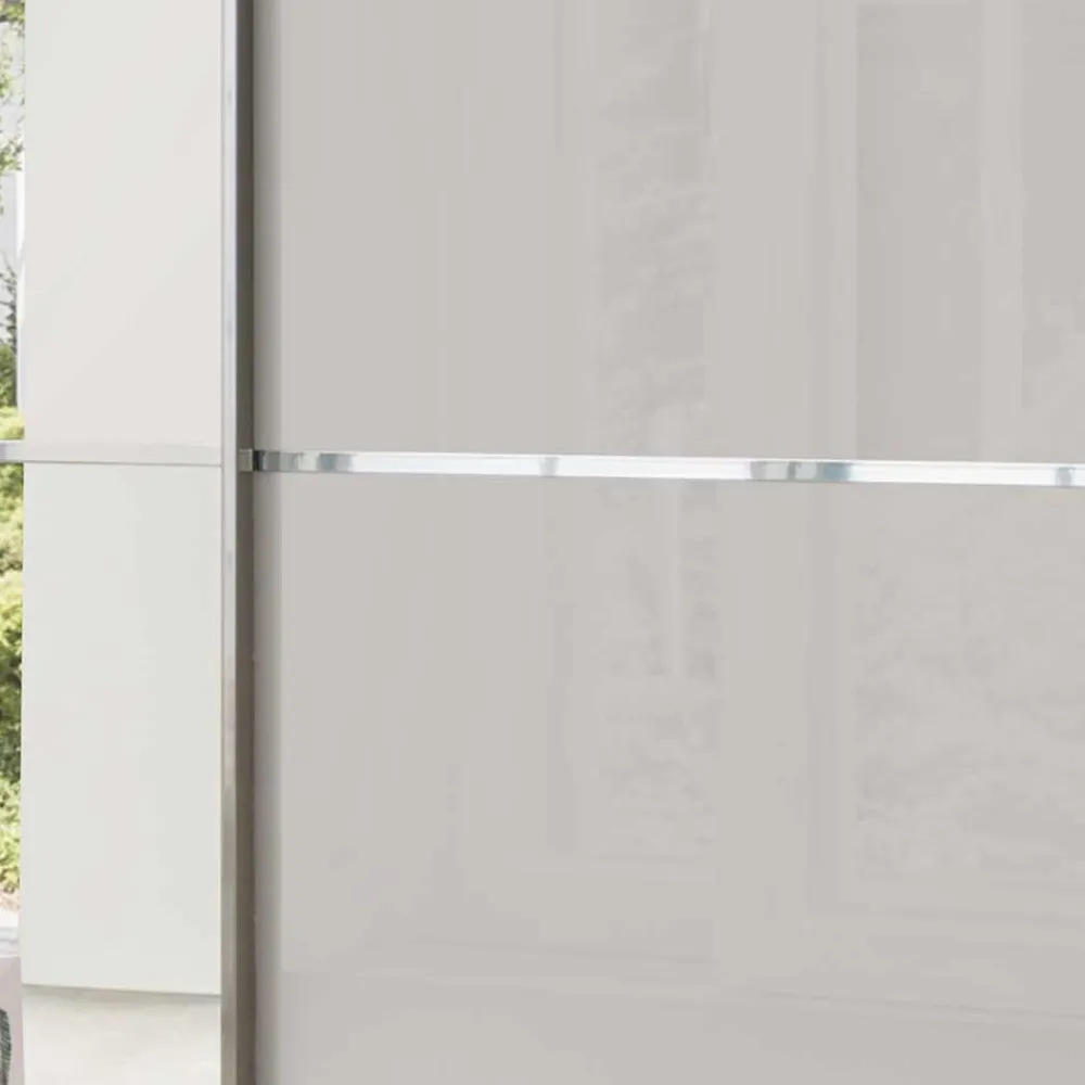 Wohnen Braune Möbel|Glasmöbel*150cm Schwebetürenschrank für Schlafzimmer - Grande