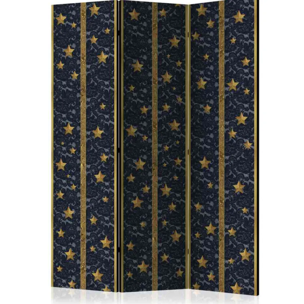 Wohnen 135cm Sichtschutz aus 3 Leinwand-Flügeln - Cady