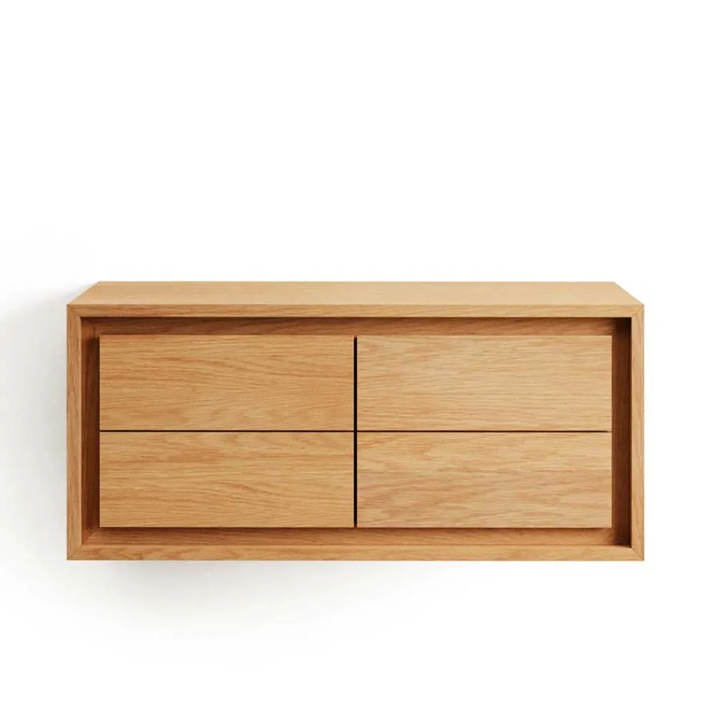 Wohnen 90cm Teakholz Waschkonsole fürs Bad - Reddnas