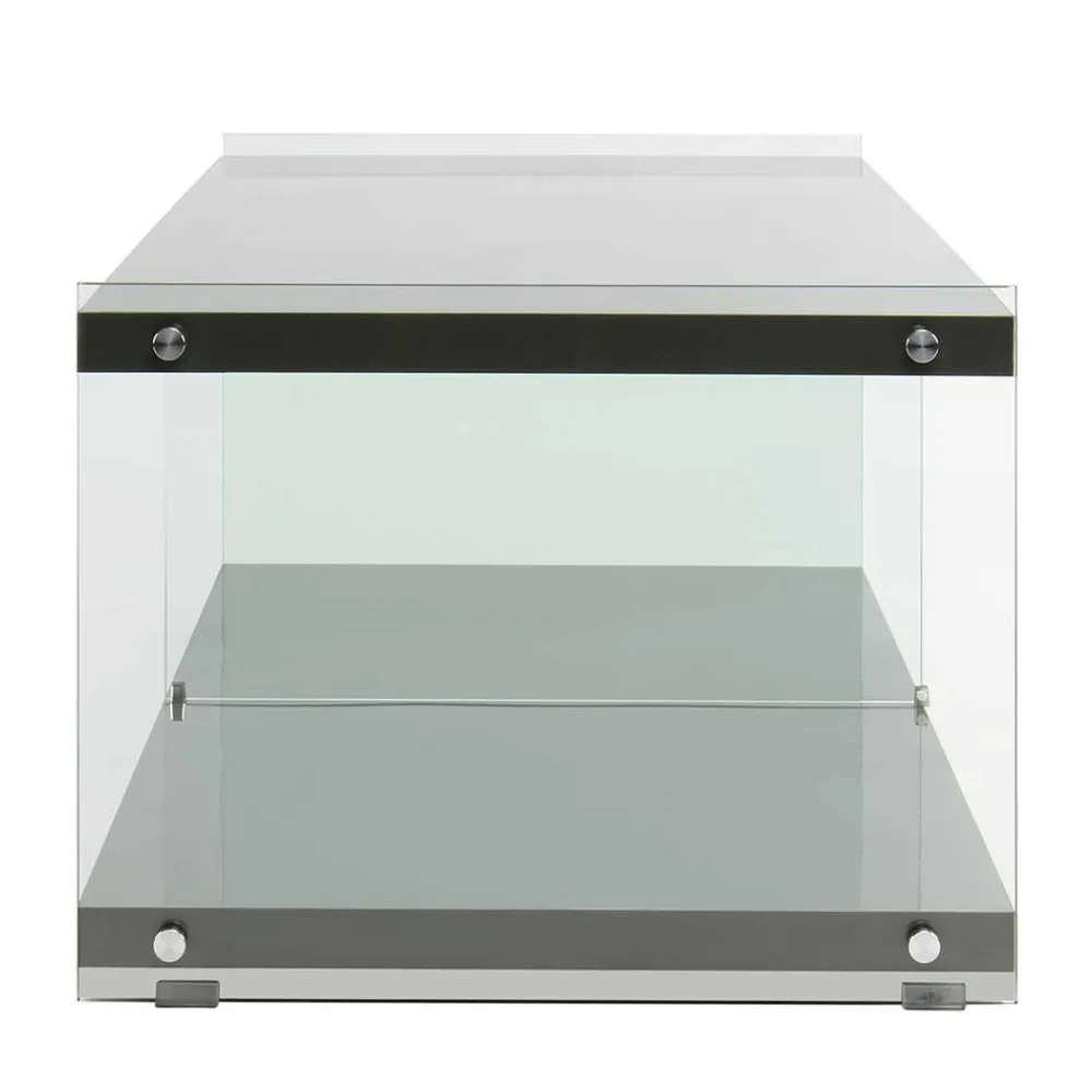 Wohnen 120cm TV Board in Hochglanz Grau - Verez